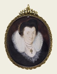 Lady Anne Bacon door Isaac Oliver