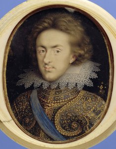 Miniatuurportret van Henry (1594-1612) Prins van Wales door Isaac Oliver