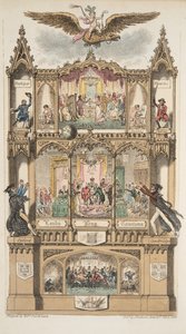 Frontispice, uit The English Spy, gepubliceerd 1824 door Isaac Robert Cruikshank