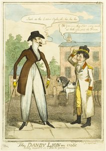 De Dandy Lion, een exotische laatste tijd ontdekt in een stal door Isaac Robert Cruikshank