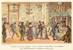 Hoogste leven in Londen door Isaac, Robert and George Cruikshank