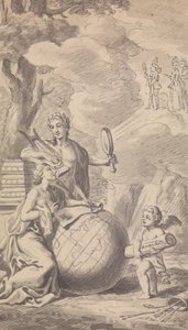 Frontispice Vol. VII, No. I voor 1775 uit Town and Country Magazine door Isaac Taylor