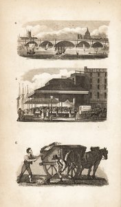 Nieuwe London Bridge, Billingsgate en de Vuilnisman door Isaac Taylor