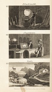 Ambachten in Regency Engeland: smid, Japanner en geiten