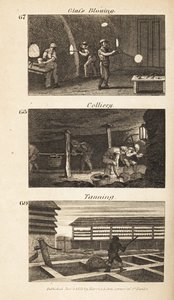 Ambachten in Regency Engeland: glasblazen, kolenmijn en leerlooien