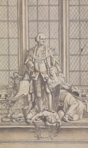 Ongeïdentificeerd Tijdschrift / Toneel Illustratie door Isaac Taylor