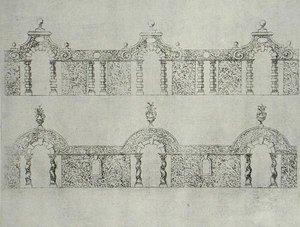 Topiary arcaded walkway designs uit 