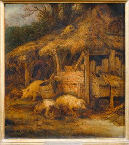 De varkenspoot ... door Isaack Jansz van Ostade