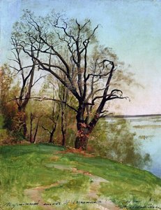 Eik aan de rivier, 1887 door Isaak Ilyich Levitan