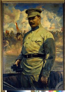Portret van de bolsjewistische leider Mikhail Vassilievitch Frounze door Isaak Israilevich Brodsky