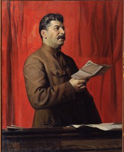 Portret van Stalin door Isaak Israilevich Brodsky