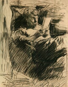 Portret van de kunstenaar en auteur David Burliuk 1882-1967, 1906 door Isaak Israilevich Brodsky