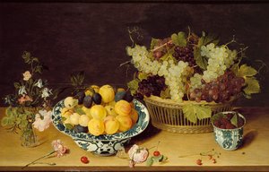 Stilleven van fruit en bloemen, ca. 1620-1640