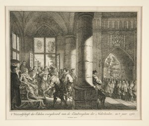 Verzoekschrift der Edelen overgeleverd aan de Landvoogdene der Nederlanden door Isaak Tirion