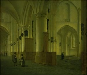 Zijbeuk in de Sint-Bavokerk in Haarlem