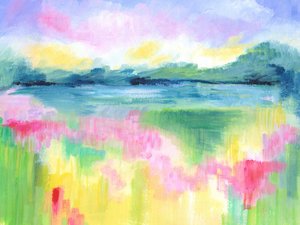 Abstract meerlandschap
