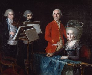 Familiegroep, 1781 door Isabelle Pinson