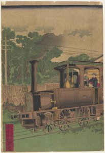 Stoomlocomotief in Tokio, na 1872