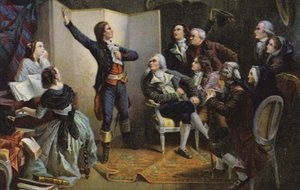 Claude Joseph Rouget de Lisle zingt La Marseillaise door Isidore Pils