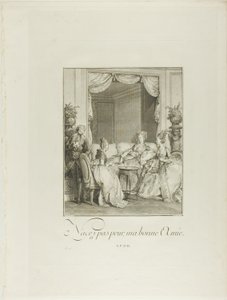Wees niet bang, mijn vriend, uit Monument du Costume Physique et Moral de la fin du Dix-huitième siècle door Isidore Stanislas Helman