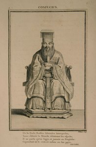 Portret van de Chinese denker en sociaal filosoof Confucius, 1788