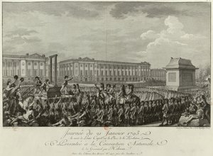 De Executie van Lodewijk XVI op de Place de la Révolution op 21 januari 1793, 1794
