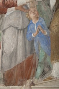 Kind, (detail) van de Presentatie van Jezus in de Tempel