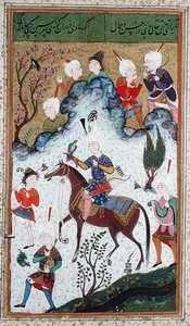 De jacht van de koning, uit Divan door Huseyn Bayqara, c.1540 door Islamic School