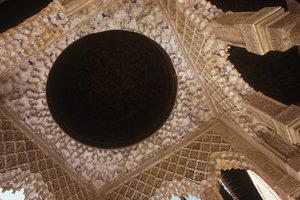 Het plafond in de Hof van de Leeuwen