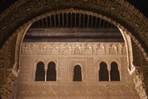Uitzicht op het paleis vanaf de patio de Mexuar