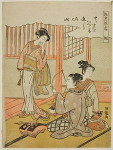 Boogschieten (Sha), uit de serie "Informele Versies van de Zes Prestaties in de Drijvende Wereld (Ukiyoe rikugei ryaku)"