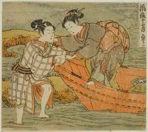 De Derde Maand (Hanamizuki), uit de serie "Modieuze Twaalf Maanden (Furyu juni tsuki)" door Isoda Koryusai