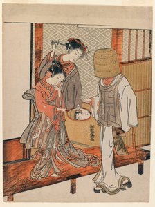 De ijdele vermomming, ca. 1770 door Isoda Koryusai