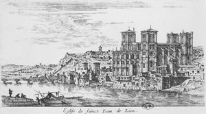 Uitzicht op de Saint-Jean kathedraal, Lyon