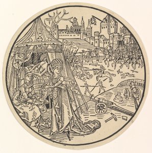 Judith met het hoofd van Holofernes door Israhel van Meckenem