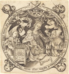 De Madonna met de klok, ca. 1490 door Israhel van Meckenem