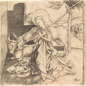 De Geboorte van Christus door Israhel van Meckenem