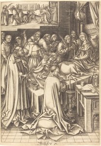 De Dood van de Maagd door Israhel van Meckenem after Hans Holbein the Elder