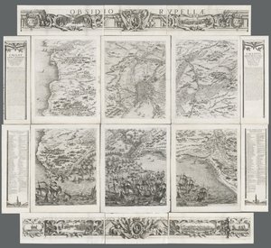 Het beleg van La Rochelle, 1628-1630 door Israël Henriet