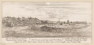 Gezicht vanaf de Rijn op Lyon