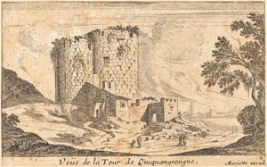 Uitzicht op de Toren van Quinquangrongne