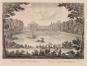 Uitzicht op de vijver van Fontainebleau