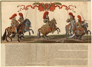 Grote cavalcade gehouden in Parijs in 1662