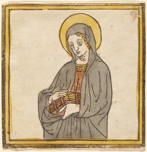 Sint Catharina van Siena, of Sint Clara van Assisi door Italian 15th Century