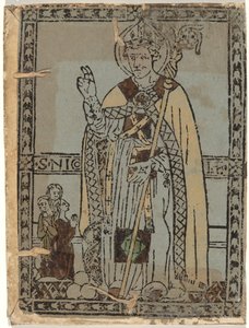 Heilige Nicolaas van Myra door Italian 15th Century