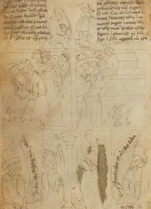 De Vernietiging van de Egyptische Idolen (verso) door Italian 15th Century