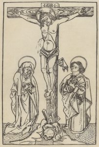 Christus aan het kruis door Italian 15th Century or Master I.D.