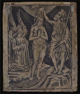 Doop van Christus door Italian 16th Century