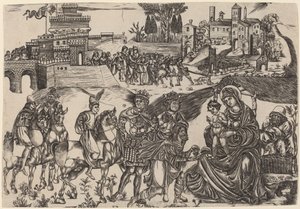De Aanbidding der Wijzen door Italian 16th Century