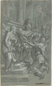 Scipio herstelt zijn gevangene aan haar geliefde door Italian 17th Century